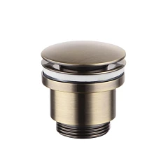 Донный клапан для раковины Lemark Click Clack LM8500B без перелива бронза Донный клапан для раковины Lemark Click Clack LM8500B без перелива бронза