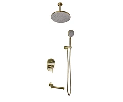 Душевой комплект Bronze DE Luxe Scandi 14582/1BR с изливом бронза Душевой комплект Bronze DE Luxe Scandi 14582/1BR с изливом бронза