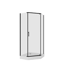 Душевое ограждение Niagara Nova NG-6834-08 BLACK 100*100*190 L/R трапеция, дверь распашная, без поддона Душевое ограждение Niagara Nova NG-6834-08 BLACK 100*100*190 L/R трапеция, дверь распашная, без поддона