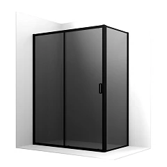 Душевой уголок Ambassador Forsa 17022216ABB-90ABB 100*90*200 L/R черный матовый без поддона Душевой уголок Ambassador Forsa 17022216ABB-90ABB 100*90*200 L/R черный матовый без поддона