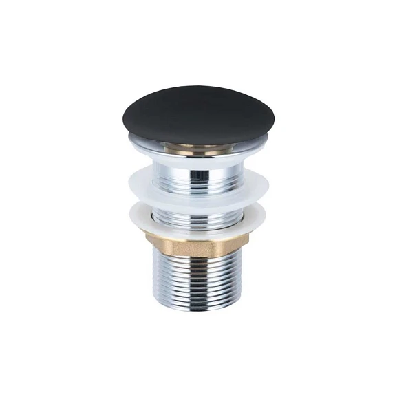 Донный клапан Vincea DBS-316MB клик-клак без перелива черный