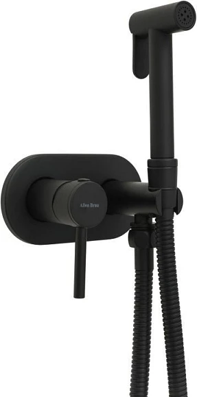 Гигиенический душ со смесителем Allen Brau Priority 5.31005-31 скрытый монтаж черный матовый