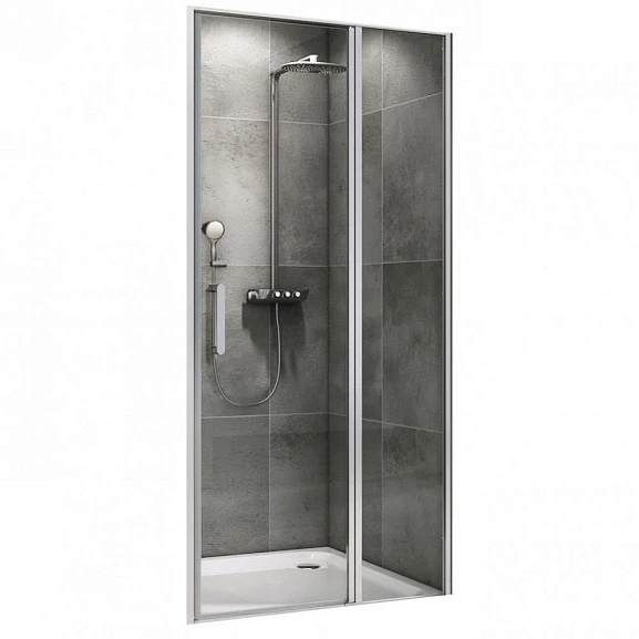 Душевая дверь в нишу ABBER Sonnenstrand AG04100S 100*209 L/R с поддоном 100*80*14