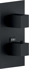 Внешняя часть для термостата Nobili Wellbox WE00102/QBM для душа черный Внешняя часть для термостата Nobili Wellbox WE00102/QBM для душа черный