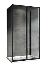 Душевой уголок ABBER Schwarzer Diamant П-образный AG30100BH-S80B-S80B 100*80*209 L/R с поддоном Душевой уголок ABBER Schwarzer Diamant П-образный AG30100BH-S80B-S80B 100*80*209 L/R с поддоном
