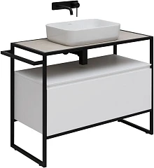 Тумба с раковиной Allen Brau Priority 1.31003.WM 100 белая матовая Тумба с раковиной Allen Brau Priority 1.31003.WM 100 белая матовая