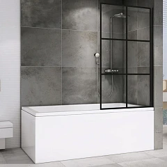 Шторка на ванну ABBER Immer Offen AG72080B 80*140 L/R Шторка на ванну ABBER Immer Offen AG72080B 80*140 L/R