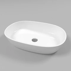 Накладная раковина Whitecross Opal 56*38 белая глянцевая Накладная раковина Whitecross Opal 56*38 белая глянцевая