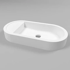 Накладная раковина Whitecross Malachite E 70*35 белая матовая Накладная раковина Whitecross Malachite E 70*35 белая матовая