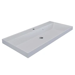 Встраиваемая раковина Uperwood Classic Quartz 100*45 белая матовая, жасмин Встраиваемая раковина Uperwood Classic Quartz 100*45 белая матовая, жасмин