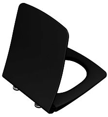 Крышка-сиденье Vitra Metropole черная матовая с микролифтом Slim Крышка-сиденье Vitra Metropole черная матовая с микролифтом Slim