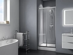 Душевая дверь в нишу BelBagno DUE-BF-1-130-C-Cr 130*190 L/R без поддона Душевая дверь в нишу BelBagno DUE-BF-1-130-C-Cr 130*190 L/R без поддона