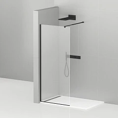 Душевая перегородка Cezares LIBERTA-L-1-90-C-NERO Walk-in 90*195 L/R с односторонним входом, стекло прозрачное, профиль черный без поддона Душевая перегородка Cezares LIBERTA-L-1-90-C-NERO Walk-in 90*195 L/R с односторонним входом, стекло прозрачное, профиль черный без поддона