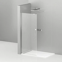 Душевая перегородка Cezares LIBERTA-L-1-95-C-Cr Walk-in 95*195 L/R с односторонним входом без поддона Душевая перегородка Cezares LIBERTA-L-1-95-C-Cr Walk-in 95*195 L/R с односторонним входом без поддона