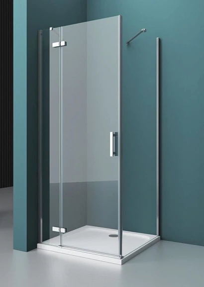 Душевой уголок BelBagno KRAFT-AH-12-80/90-C-Cr-L 80*90*198 (с поддоном TRAY-AS-AH-90/80-30-W)