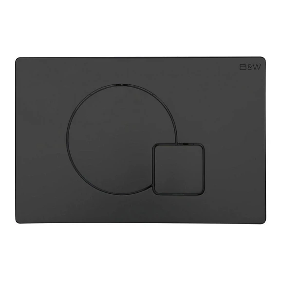 Клавиша смыва Black & White Universe WPI-09522 черная матовая