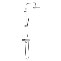 Душевая стойка Damixa Scandinavian Pure 936730000 с изливом и полочкой хром Душевая стойка Damixa Scandinavian Pure 936730000 с изливом и полочкой хром