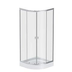 Душевой уголок AM.PM X-Joy Twin Slide 80*80*195 профиль матовый хром с поддоном Душевой уголок AM.PM X-Joy Twin Slide 80*80*195 профиль матовый хром с поддоном