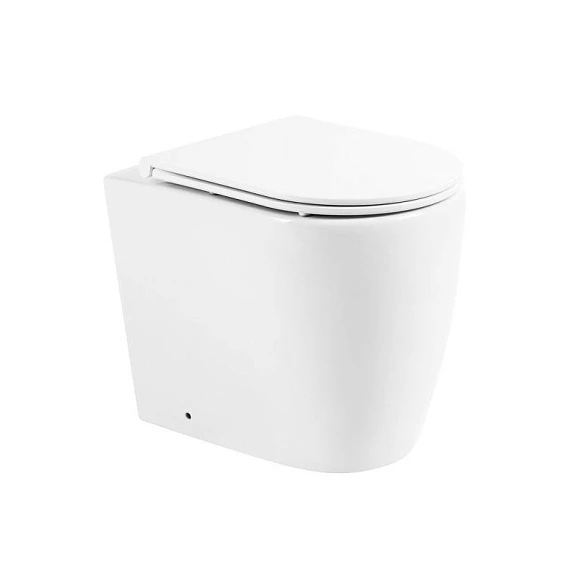 Приставной унитаз BelBagno Marino BB105CBR 36*52 безободковый с крышкой-сиденьем микролифт BB870SC