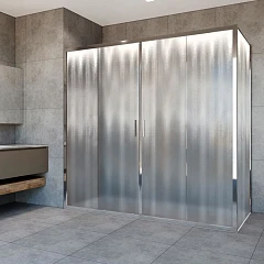 Душевой уголок Vincea Garda 180*90*190 стекло шиншилла без поддона Душевой уголок Vincea Garda 180*90*190 стекло шиншилла без поддона