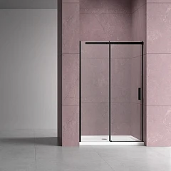 Душевая дверь в нишу Vincea Dice 160*200 L/R профиль черный матовый (без поддона) Душевая дверь в нишу Vincea Dice 160*200 L/R профиль черный матовый (без поддона)