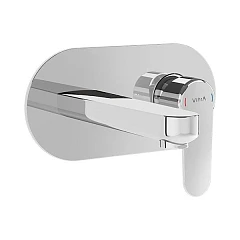 Внешняя часть смесителя Vitra Root Round A42721EXP для раковины хром скрытый монтаж Внешняя часть смесителя Vitra Root Round A42721EXP для раковины хром скрытый монтаж