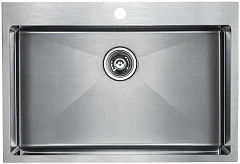 Кухонная мойка Paulmark Saar PM807551-BS 75*51 сталь Кухонная мойка Paulmark Saar PM807551-BS 75*51 сталь