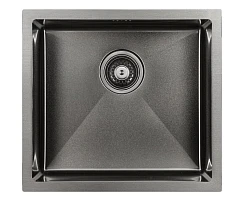 Кухонная мойка Paulmark Marx PM214844-GM 48*44 вороненая сталь Кухонная мойка Paulmark Marx PM214844-GM 48*44 вороненая сталь