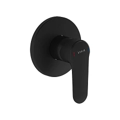 Внешняя часть смесителя Vitra Root Round A4272836EXP для душа черная матовая Внешняя часть смесителя Vitra Root Round A4272836EXP для душа черная матовая