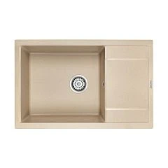 Кухонная мойка Paulmark Verlass PM317850-QU 78*50 с крылом кварц