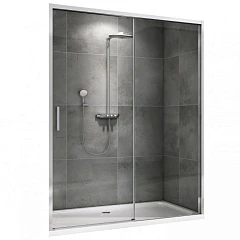 Душевая дверь в нишу ABBER Komfort AG93150 150*214 L/R с поддоном 150*80*14 Душевая дверь в нишу ABBER Komfort AG93150 150*214 L/R с поддоном 150*80*14