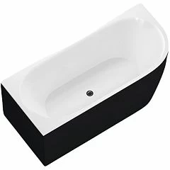 Акриловая ванна Aquanet Family Elegant A 180x80 3805N Gloss Finish (панель Black matte)