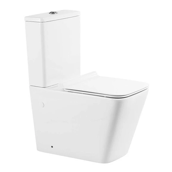 Унитаз-компакт BelBagno Ardente-R BB02093CPR/BB2112SC 36,5*67,5 безободковый с крышкой-сиденьем микролифт