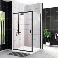 Душевой уголок BelBagno UNO-195-AH-1-120/80-C-NERO 120*80*195 L/R без поддона Душевой уголок BelBagno UNO-195-AH-1-120/80-C-NERO 120*80*195 L/R без поддона