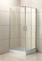 Душевой уголок BelBagno UNO-195-A-2-100-C-Cr 100*100*198 (с поддоном 100*100*3 белый матовый)