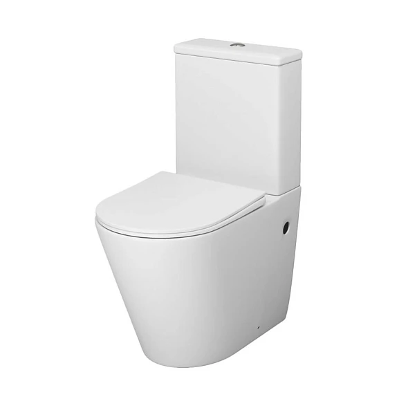 Унитаз-компакт Grossman Color GR-4480MS 36,5*62 белый матовый безободковый с крышкой-сиденьем микролифт Slim