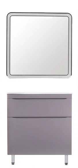 Комплект мебели Style Line Бергамо мини 90 антискрейч серый матовый напольный