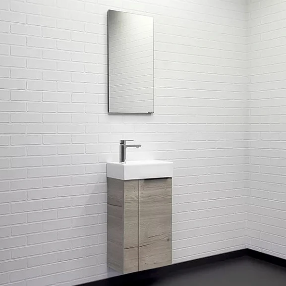 Комплект мебели Comforty Асти 40 дуб дымчатый R (раковина Comforty 9140)