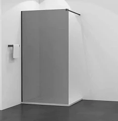 Душевая перегородка Ceruttispa T100G Walk-in 100*202 L/R с поддоном QR121 120*80*12 Душевая перегородка Ceruttispa T100G Walk-in 100*202 L/R с поддоном QR121 120*80*12