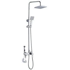 Душевая стойка Haiba HB2416 с изливом и гигиеническим душем Душевая стойка Haiba HB2416 с изливом и гигиеническим душем
