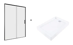 Душевая дверь в нишу Aquanet Pleasure Evo AE65-N120-BT 120*209 L/R черн.анод./прозр. Easy Clean с поддоном GL180 120*80*19 Душевая дверь в нишу Aquanet Pleasure Evo AE65-N120-BT 120*209 L/R черн.анод./прозр. Easy Clean с поддоном GL180 120*80*19