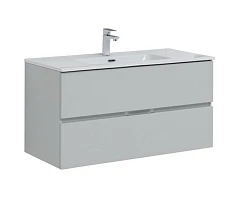 Тумба с раковиной Aquanet Алвита New 100 2 ящика, серый Тумба с раковиной Aquanet Алвита New 100 2 ящика, серый