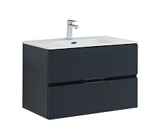 Тумба с раковиной Aquanet Алвита New 80 2 ящика, антрацит Тумба с раковиной Aquanet Алвита New 80 2 ящика, антрацит
