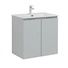 Тумба с раковиной Aquanet Алвита New 70 2 дверцы, серый Тумба с раковиной Aquanet Алвита New 70 2 дверцы, серый