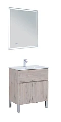 Комплект мебели Aquanet Алвита New 70 1 ящик, 2 дверцы, дуб веллингтон белый Комплект мебели Aquanet Алвита New 70 1 ящик, 2 дверцы, дуб веллингтон белый