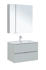 Комплект мебели Aquanet Алвита New 80 2 ящика, серый Комплект мебели Aquanet Алвита New 80 2 ящика, серый
