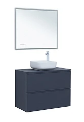 Комплект мебели Aquanet Арт 90 маренго Soft Touch (тактильный матовый) раковина City-1, синяя столешница Комплект мебели Aquanet Арт 90 маренго Soft Touch (тактильный матовый) раковина City-1, синяя столешница
