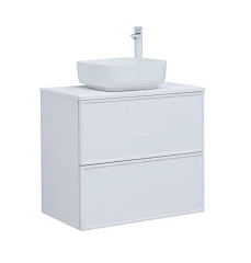 Тумба с раковиной Aquanet Арт 75 белый матовый Soft Touch (тактильный матовый) раковина City-1, белая столешница Тумба с раковиной Aquanet Арт 75 белый матовый Soft Touch (тактильный матовый) раковина City-1, белая столешница