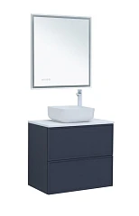 Комплект мебели Aquanet Арт 75 маренго Soft Touch (тактильный матовый) раковина City-1, белая столешница Комплект мебели Aquanet Арт 75 маренго Soft Touch (тактильный матовый) раковина City-1, белая столешница