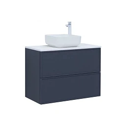 Тумба с раковиной Aquanet Арт 90 маренго Soft Touch (тактильный матовый) раковина City-1, белая столешница Тумба с раковиной Aquanet Арт 90 маренго Soft Touch (тактильный матовый) раковина City-1, белая столешница